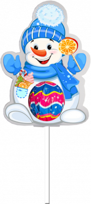 Новогодний набор №01 "Снеговик" Фетр 1/12