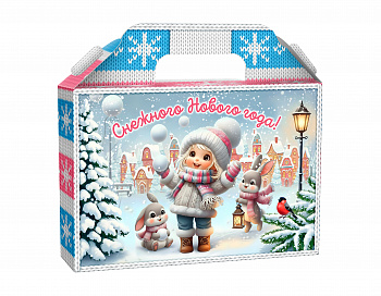 Новогодний набор №09 "Вязаный ларец" Картон 1/800