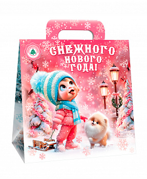 Новогодний набор №04 "Снежного Нового года" Картон 1/500