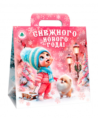 Новогодний набор №04 "Снежного Нового года" Картон 1/500